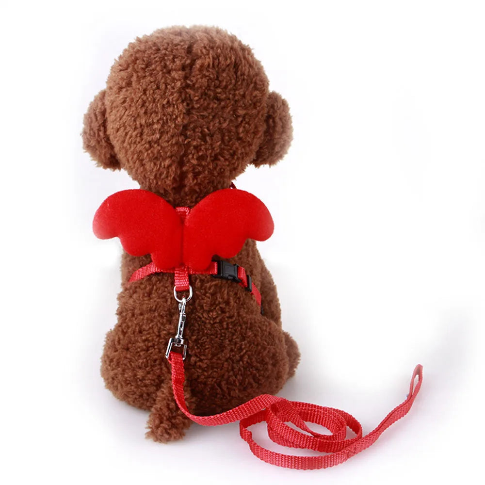 Small Animal Rabbit Harness with Leash Cute Bunny Collar Pet Bunny Supplies Cat Harness & Leash Set for Adult Guinea Pig Ferret