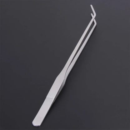 27cm Black Stainless Steel Curved Aquarium Tweezers Aquarium Plants Tweezer Straight Fish Tank Cleaner aquarium accessories