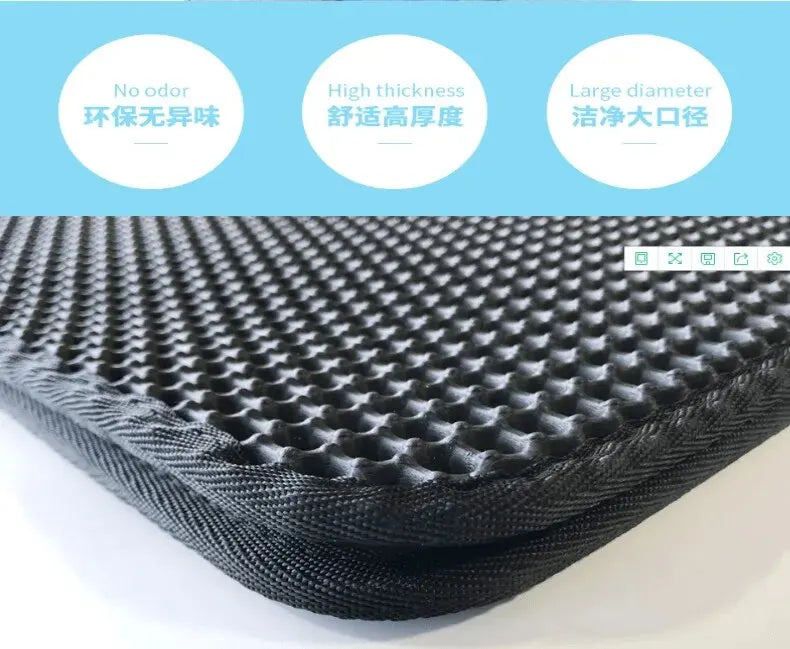 Cat Litter Mat EVA Double Layer Cat Litter Mat Cat Litter Basin Sand Falling Mat Eva Cat Litter Mat Cat Nest Mat Pet Mat