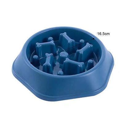 Slow Feeder Dog Bowls Slow Eating Pet Bowls Puzzle Anti-Gulping Interactive Bloat Durable Preventing Choking Healthy Dogs Bowl