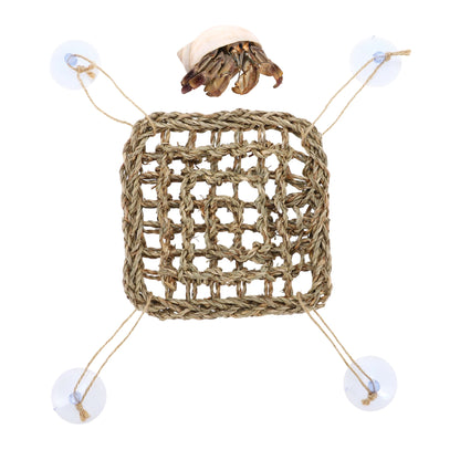 UXCELL Reptile Climbings Jute Ropes Hermit Climbing Rope Ladder Trapez With Suction Cup for Tank Terrarium Accessories
