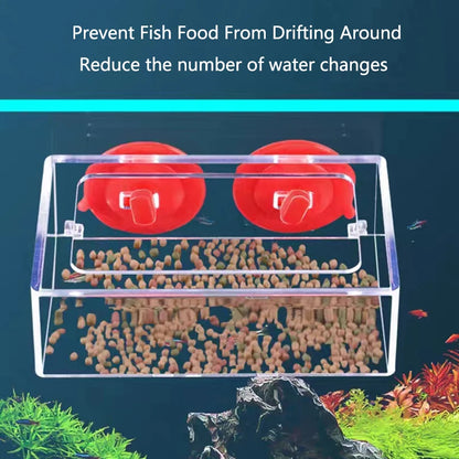 Aquarium Feeding Ring Fish Tank Station Floating Food Tray Feeder Aquarium Accessory with Strong Suction Cup New