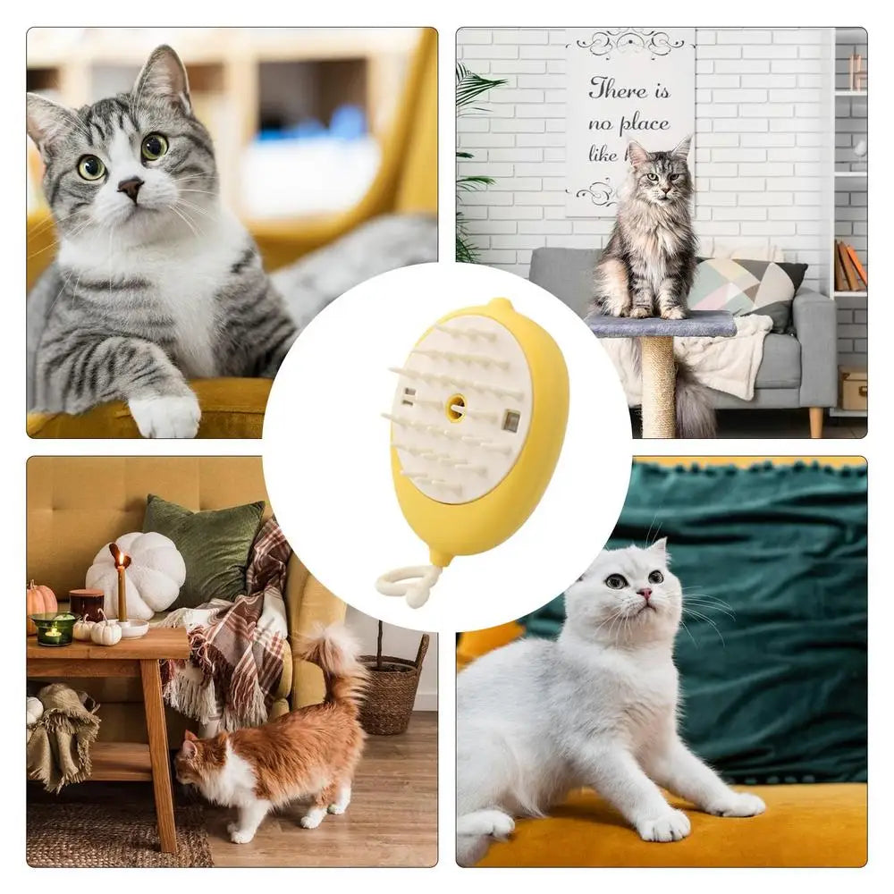 Cat Steam Brush Steamy Dog Brush 4 In 1 Electric Spray Cat Hair Brushes for Massage Pet Grooming Comb Hair Removal Combs