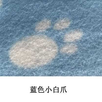 Pet Blanket Super Soft Dog Blanket with Cute Paw Print Warm Puppy Blanket Mat Bed Cover for Large Dogs Kitten Cat Small Animals