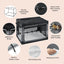 Cross-border dog cage, foldable, lightweight, portable dog kennel, outdoor travel, multi-functional and easy to take care of pet