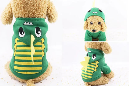 New Dog Clothes Autumn Winter Pet Products Pets Coats Soft Cotton Hoodies For Small Dogs Chihuahua Clothes Cartoon Pet Outfit