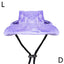 Dog And Cat Sun Hat Anti-strangle Hat Anti-fall Exposed Ears Adjustable Rope Buckle Bucket Hat Pet Supplies Colorful Large Size