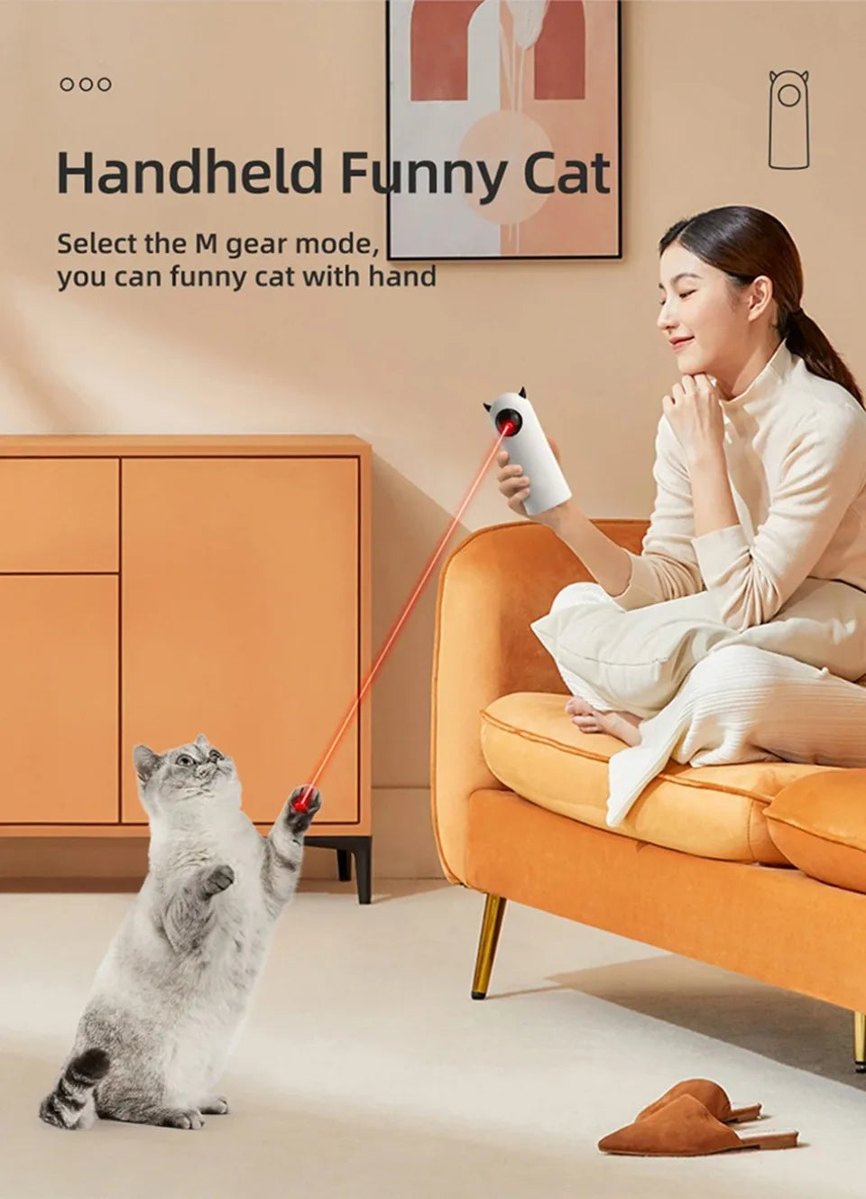Laser Cat Teasing Device Teasing Pet Toys Infrared Intelligence Good-Looking Relieve Boredom Dog Toy Projection Capture Device