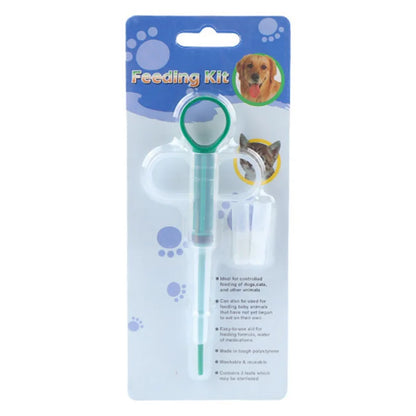 Pet Medical Feeder Syringe - Red, Blue, Green