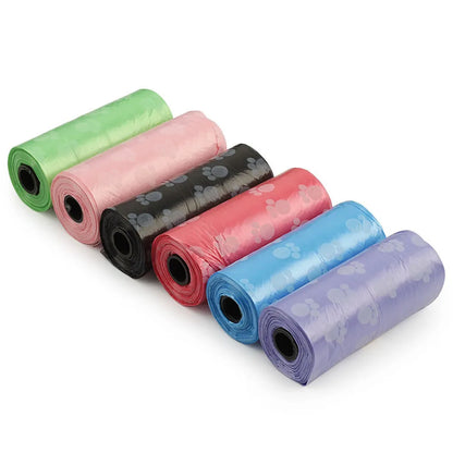 10 Roll Pet Dog Poop Bags Dispenser Collector Garbage Bag Puppy Dog Poop Scooper Bags for Dogs Cat Outdoor Cleaning Pet Supplies