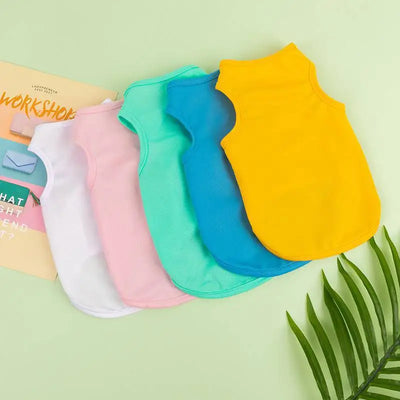 XS-XXL Summer Dog Clothes For Small Dogs Chihuahua Cute Summer Puppy T-Shirt Spring Vests For Dogs Cats Pet Products