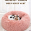 Circular Cat Bed with Plush Insulation Deep Sleep for Pets Soft Macaron Pet Mat Removable and Washable Suitable for All Seasons