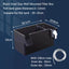 Black Fish Tank External Filter Box Acrylic Filter Dry and Wet Separation Small Silent External Suspend Aquarium Drip Overflow