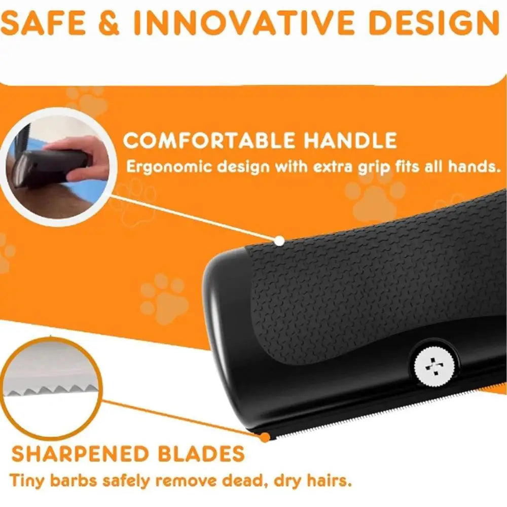 Professional Pet Deshedding Brush Ergonomic Pet Groom Brush Multifunctional Pet Groom Brush Deshedding Grooming Tool For Puppy