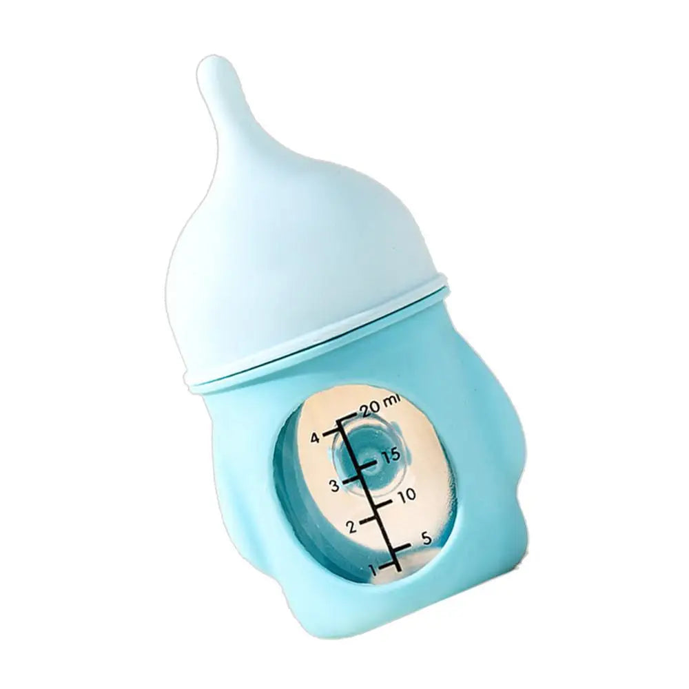 Pet Nursing Bottle Nursing Kitten Feeder Anti-Choking Silicone Feeding Nipple Small Animals Feeder with Visual Scale for Guinea