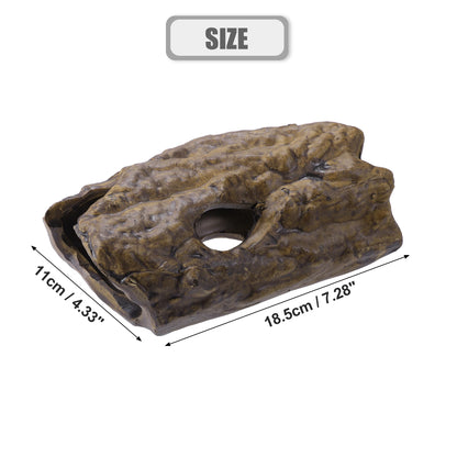 UXCELL Fish Tank Hideaway Rock Cave Ceramic Aquarium Decoration Fish Shrimps Shelter Pet Pottery House Canister Accessories