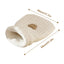 Pet Mat Warming Pad Sack Washable Cozy Cats Beds Easy Access Cat Sleeping Bag With Cute Bear Pattern For Cats And Small Dog