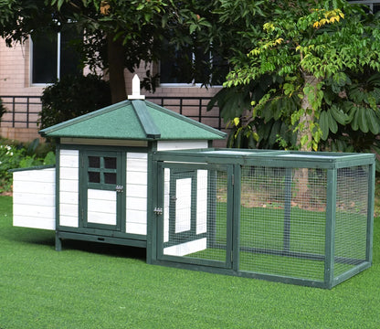 Wooden Chicken Coops Are Sheltered From Wind and Rain, Spacious and Easy To Clean, Suitable for Most of The Poultry