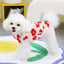 Dog Cold Weather Clothes Warm Open Back Winter Pet Clothes Cute Printed Floral Pattern Clothing For Daily Wear Walks Soft