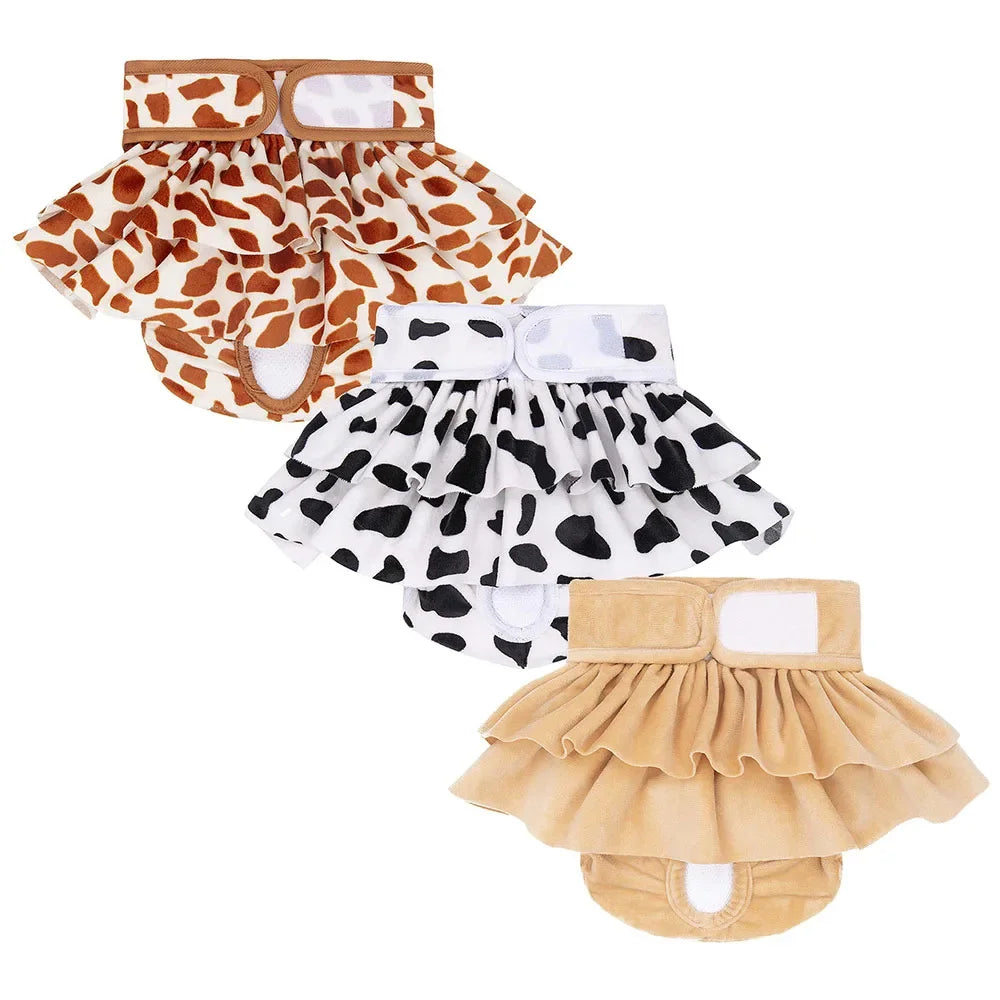 Small & Large Dogs Diapers Sanitary Physiological Pants Washable Female Dog Underwear Pet Supplies Girl Dogs Underwear Diapers