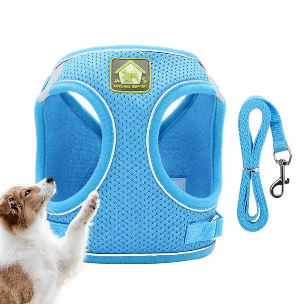 Pet Harness For Small Dogs No Pull Soft Padded Dog Vest For Medium Large Dogs Breathable Reflective Adjustable Soft Mesh Padded