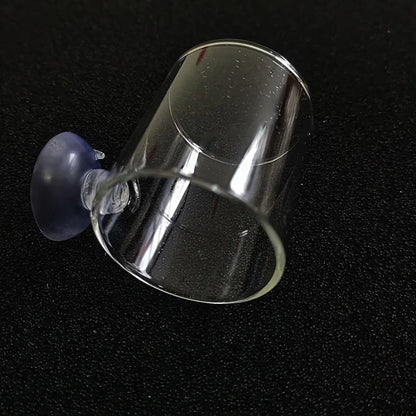 New Glass Aquarium Feeding Ring Fish Tank Station Floating Food Tray Feeder Aquarium Accessory with Strong Suction Cup