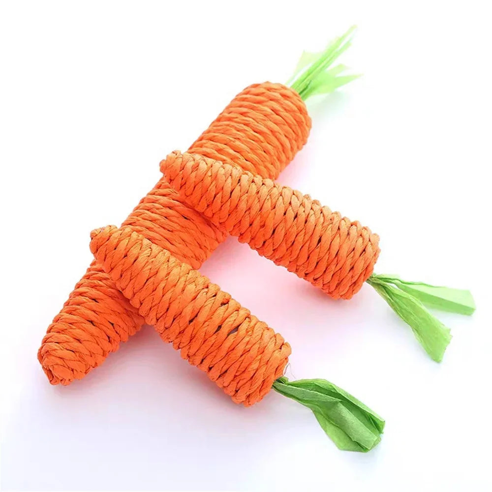 Cat Toys Simulation Carrot Sounding Pet Toys For Kitten Dogs Sisal Teeth Grinding Squeak Interactive Cat Chew Toy Pet Supplies