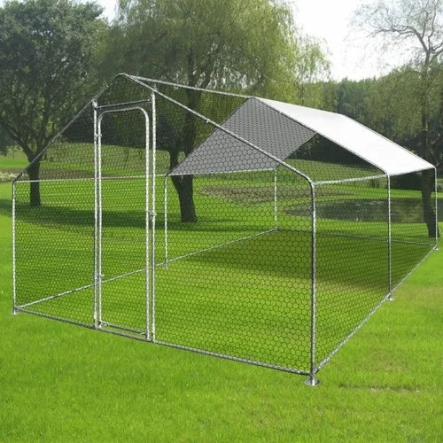 Customized Large Chicken Shed Outdoor Steel Pipe Construction Breeding Shed Duck Shed Simple Large Chicken Cage