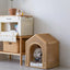 House Pet Bed Roof Kennel Rattan Cat Cat Bed Kitten Puppy Handmade Rattan Bed ins Korean Natural Rattan