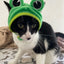 Cute Pet Hat Small Dog Cat Hat Easter Bunny Hat Crab Lobster Frog Cap Pet Party Costume Accessories Headwear for Cat Kitten Pug