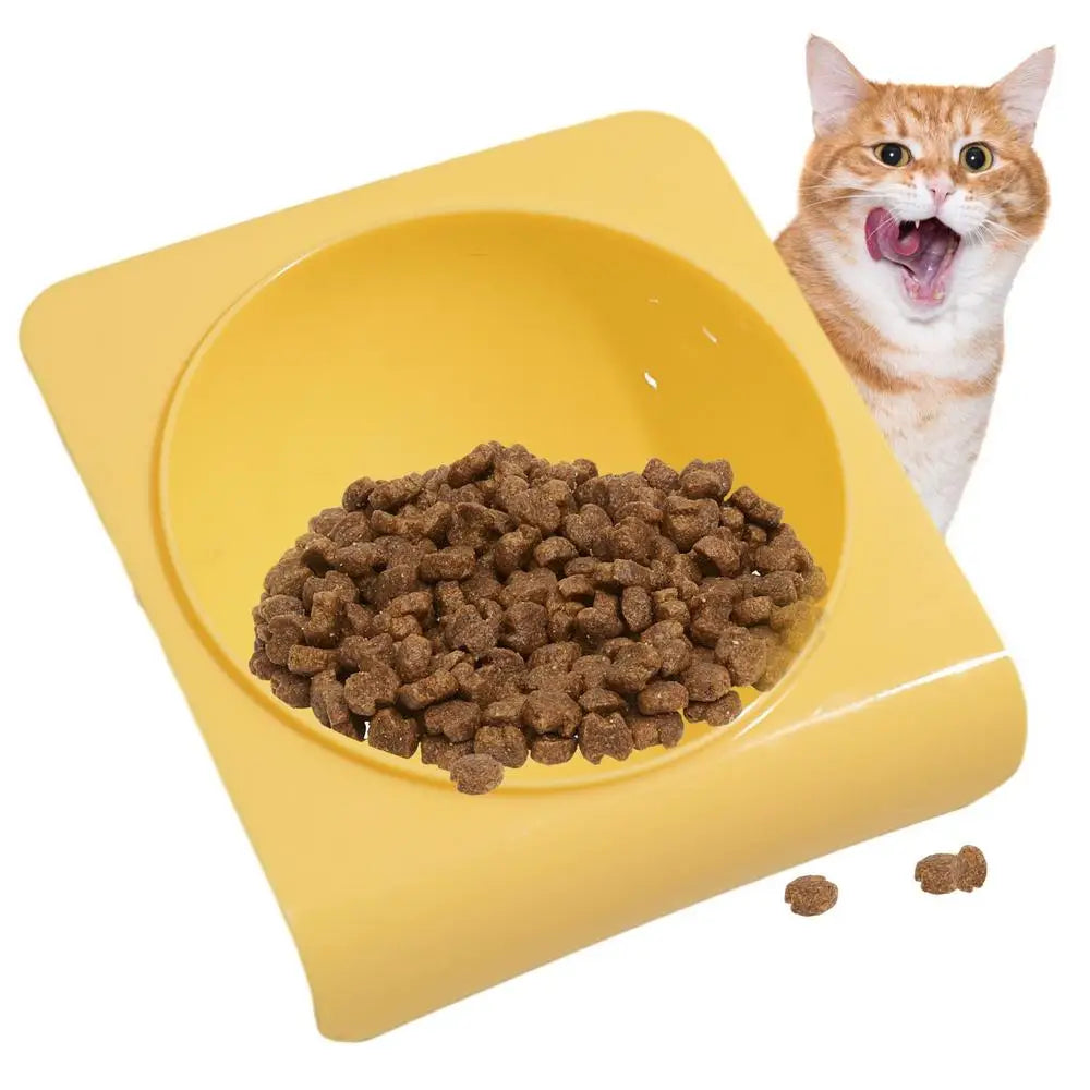 Cat Bowl Anti Vomiting 15 Degree Tilted Bowl Pet Supplies Mess Free Anti-Slip Stress Free Ergonomic Cat Bowls For Dogs And Cats