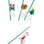 Cat Toy Cat Teaser Sticks Christmas Series Cat Stick Doll Old Reindeer Cat Stick Christmas Gift Bells Pet Supplies.