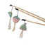 Cat Toy Cat Teaser Sticks Wooden Rod Funny Cat Stick Light Color Plush Doll Elastic Rope With Bell Cat Self-hi Toy