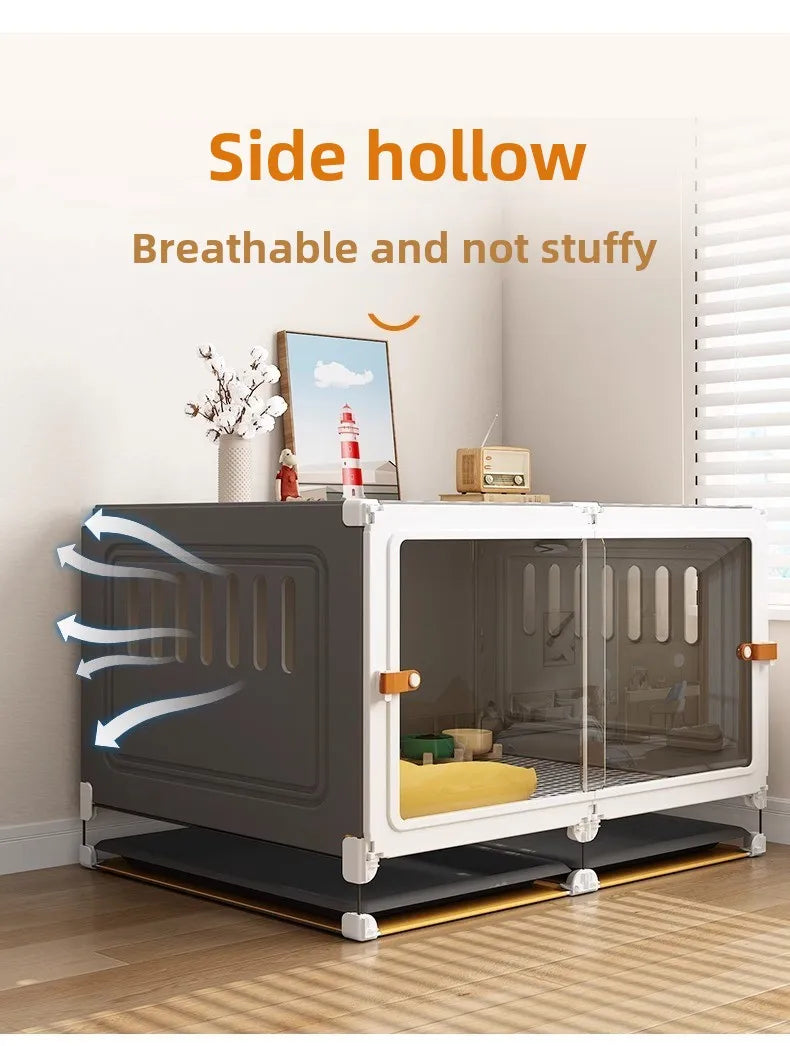 Dog Cage Small Dog Home Indoor Kennel Toilet Integrated Dog Fence Medium Dog Teddy Bigbear Dog Cage