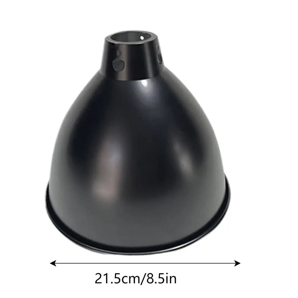 Reptile Heat Lamp Fixture Deep Dome Lampshade Optical Reflection Cover Terrarium Light Fixture for UVB Light Bulb Basking Bulb