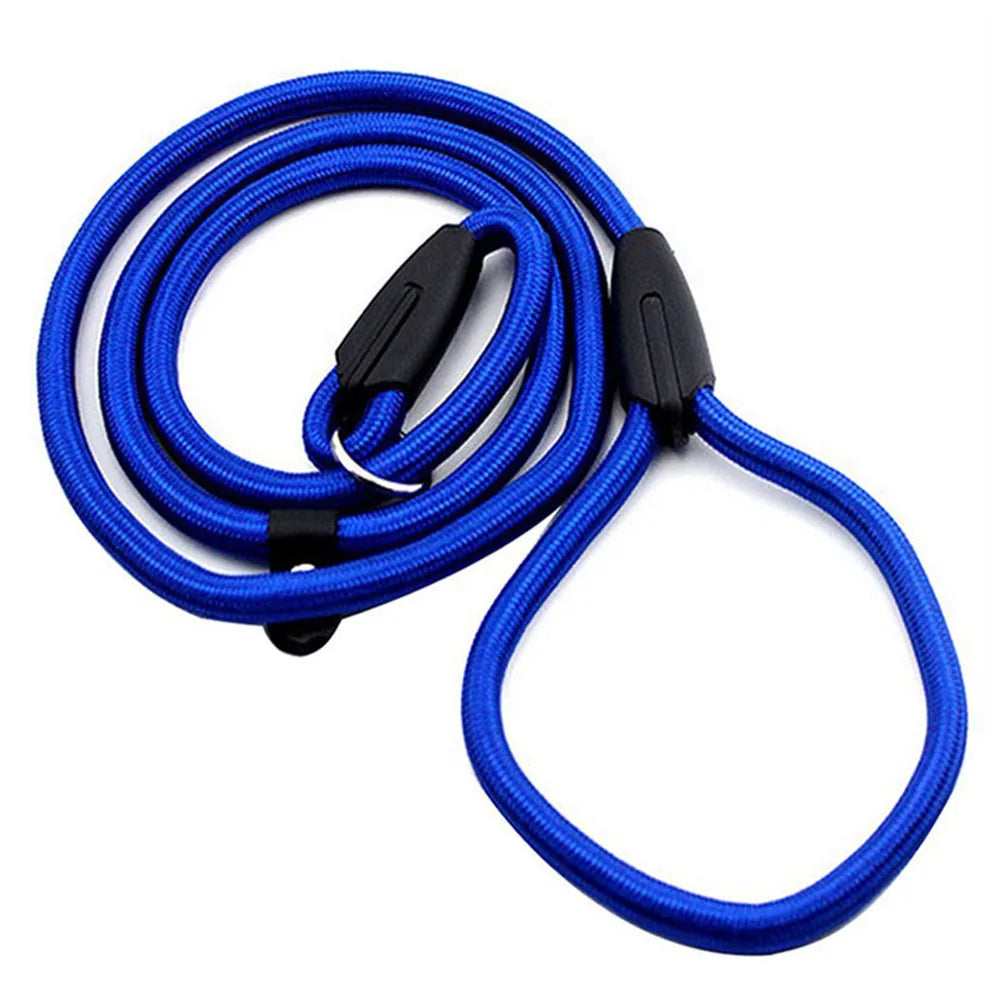 Nylon Dog Leash Pet Puppy Slip Lead Rope Dog Slip Leash Chain Collar Adjustable No-Pull Dog Training Leash for Small Dogs Yorkie