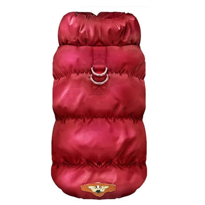 Winter Dog Down Jacket for Small Medium Dogs, Thicken Warm Puppy Puffer Jacket Turtleneck Padded Coat Cold Weather Dog Clothes