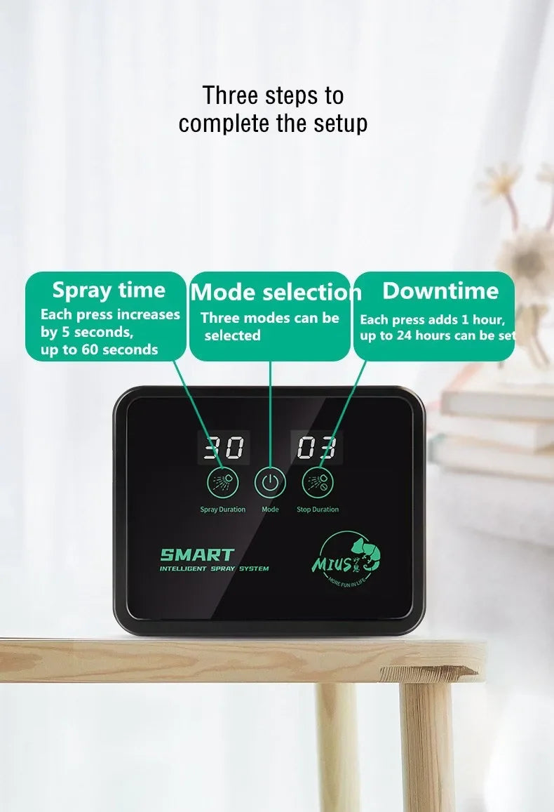 Intelligent Reptile Spray System Mist Rainforest Tank Spray System Kit Sprinkler Control Terrariums Humidifier Electronic Timer