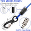 Double-headed Dog Tie Out Cable Leash, Long Steel Wire Rope, Outdoor Dogs Straps, Adjustable Running Rope Supplies