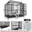 Dog Cage Small Medium Large Dog Square Tube Dog Cage Bold Iron Pet Dog Dog Cage Dog House Teddy Golden Retriever Supplies