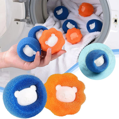 Washing Machine Sponge Washing Ball, Pet Hair Cleaning Anti-entanglement Washing Ball, Reusable