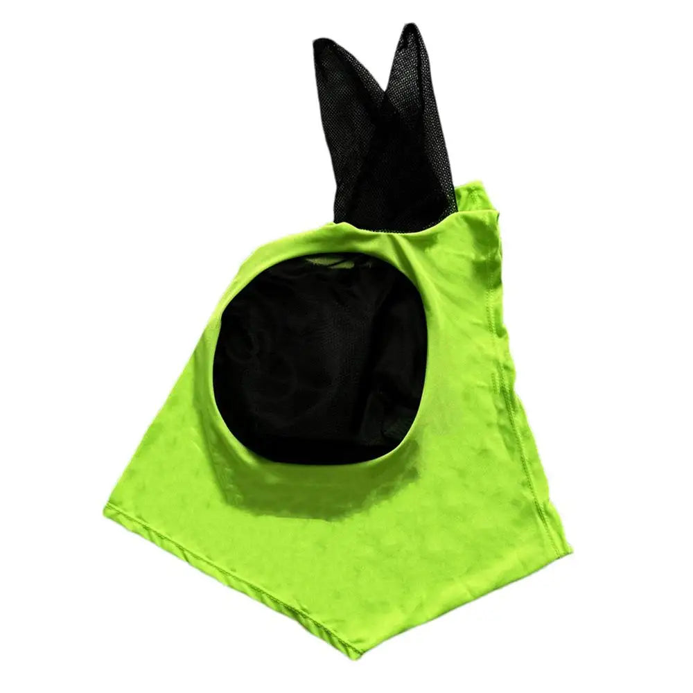 Fly Covers for Horses Fine Mesh UV Blocking Elastic Cover with Ears Machine Washable Equestrian Supplies for Outdoors
