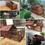 Outdoor Waterproof Solid Wood Kennel Medium and Large Dog Golden Retriever Kennel House Rainproof Outdoor Four Seasons