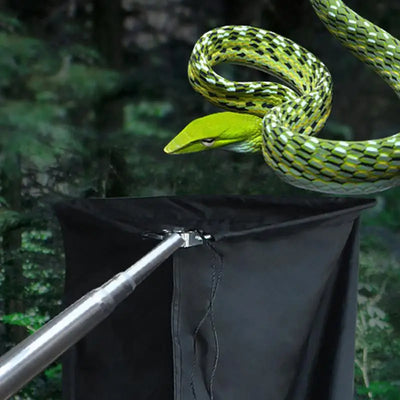 Snake Catcher Grabber Extendable Snake Stick with Bag Safe Reptile Grabber Long Reach Tool for Rattlesnake Reptile Snake Hook