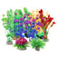 UXCELL 3/4/5/6/8/9 Pcs Artificial Aquarium Plants Grass Water Weeds Ornament Fish Tank Plant Flower Grass Decor Accessories