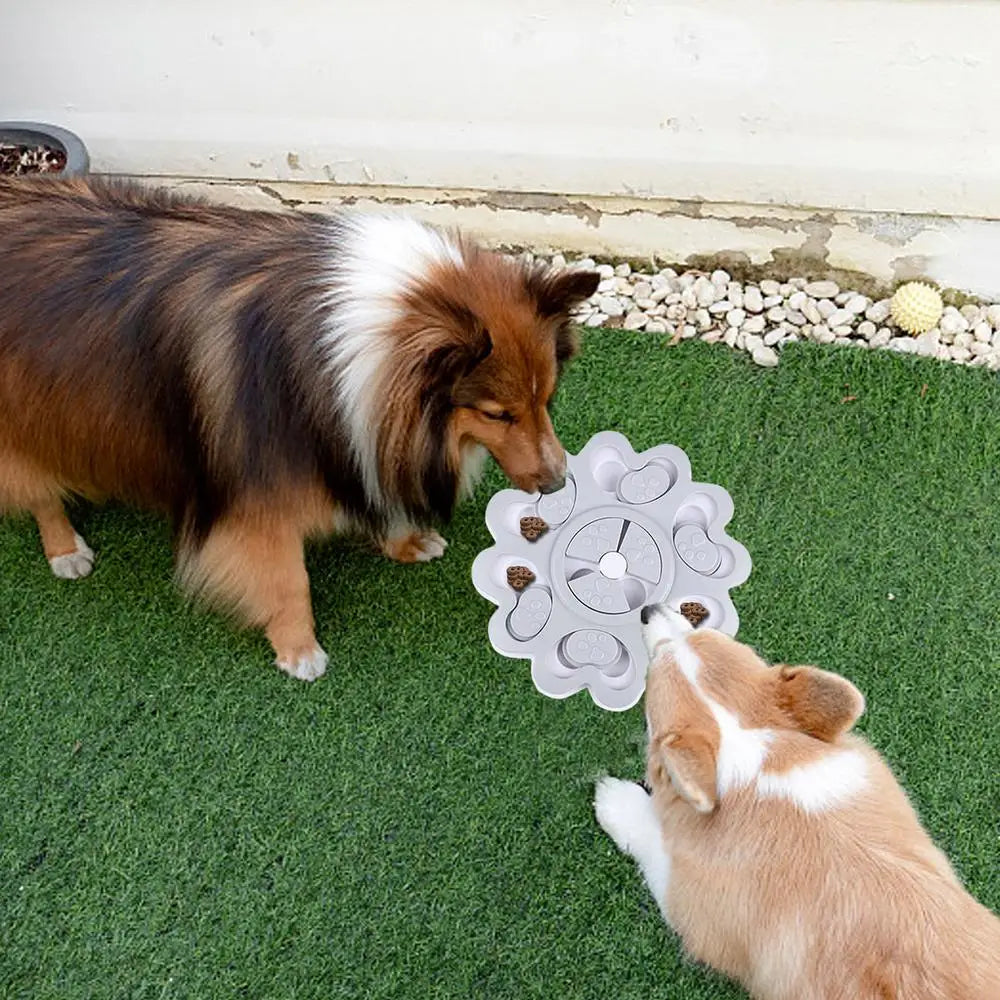 Dog Puzzle Toys Anti-slip Dog Puzzle Toys Blue/Pink/Grey Dog Interactive Toys  For Brain Stimulation And IQ Training
