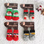 4pcs/Set Dog Shoes For Small Dogs Anti Slip Cat Socks For Cat Cute Dog Socks Pet Chihuahua Dog Clothes Christmas Dog Accessories