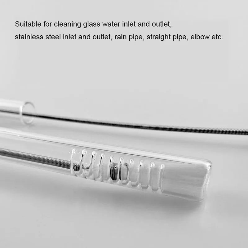 90cm Aquarium Tube Pipe Cleaning Brush Stainless Steel Water Filter Air Tube Flexible Hose Aquarium Accessories Double Heads