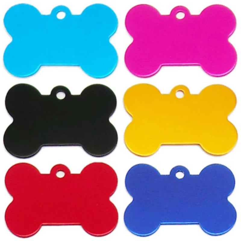 Dog Tag Personalized Pet Anti-Lost Dog Name Id Tag Free Engraving Dog Collar Pendant Dog Accessories for Small Medium Large Dogs