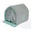 Warm Small Pet House with Double Door Curtain All-season Universal Closed Pet Kennel for Cats and Dogs